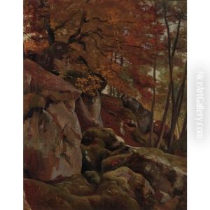 Foret De Fontainebleau by Alexandre Desgoffe