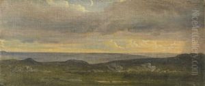 Paysage Foret De Fontainebleau by Alexandre Desgoffe