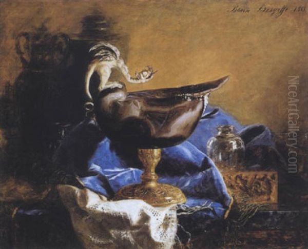 Piece D'orfevrerie Et Nautile - view 1