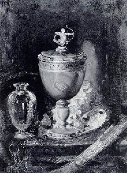 Nature Morte Auc Pieces D'orfevrerie - view 1