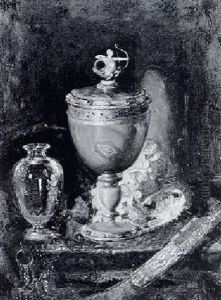 Nature Morte Auc Pieces D'orfevrerie by Blaise Alexandre Desgoffe