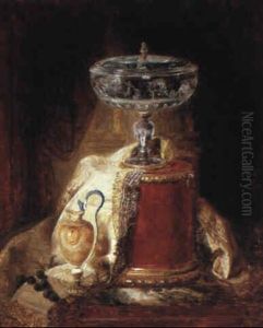 Still Life With Silver Artefacts by Blaise Alexandre Desgoffe