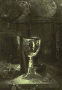 Still Life With Glass Chalice by Blaise Alexandre Desgoffe