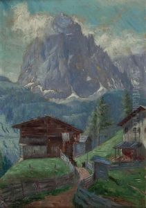 Auf Der Alm by Jules Desgoffe