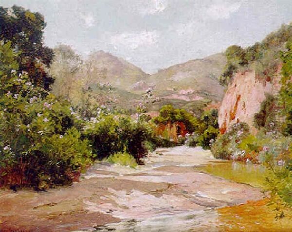 Sudliche Fluslandschaft Mit Aufsteigenden Hugeln - view 1