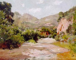 Sudliche Fluslandschaft Mit Aufsteigenden Hugeln