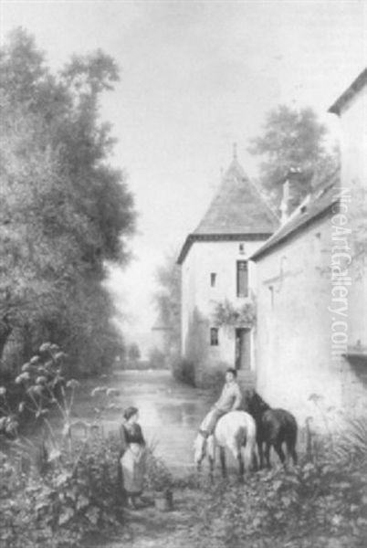 Watering The Horses - view 1