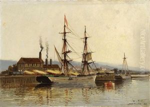 Bateaux Dans Le Port De Dieppe