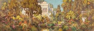 Vue D'une Villa A Alger by Eugene F. A. Deshayes