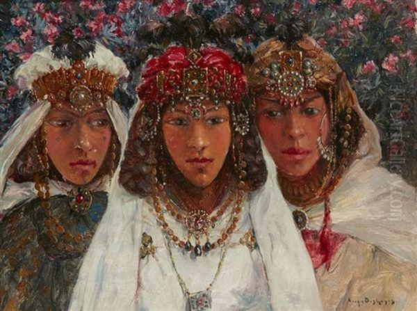 Trois Jeunes Algeriennes Aux Bijoux - view 1