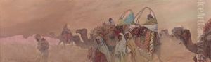 Caravane Dans Le Desert