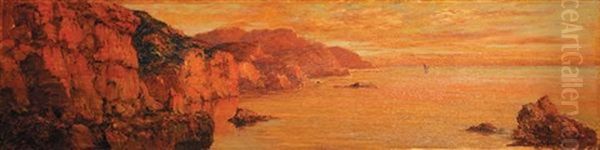 Cote Algeroise Au Coucher Du Soleil - view 1