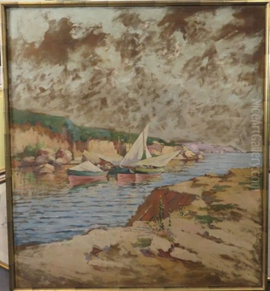 Felouque Dans Une Calanque - view 1