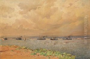 Paysage Maritime by Eugene F. A. Deshayes