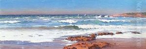 Plage De Tipaza, Au Pied Du Chenoua by Eugene F. A. Deshayes