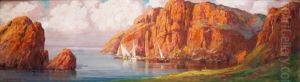Voiliers Dans Une Calanque Algerienne