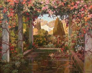 Le Bassin De La Villas Algeroise by Eugene F. A. Deshayes
