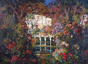 Un Jardin D'alger by Eugene F. A. Deshayes