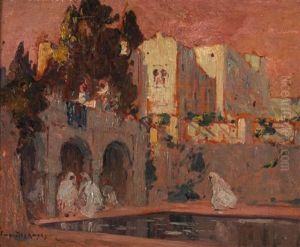 Villa A Alger by Eugene F. A. Deshayes