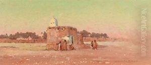 Femme Et Enfants Pres D'un Marabout Femme Et Enfants Pres D'un Marabout