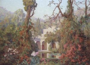 Les Jardins De La Villa Abd El Tif by Eugene F. A. Deshayes