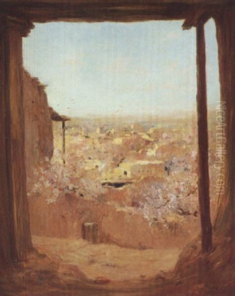 Arbres En Fleurs Dans La Casbah - view 1