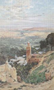 Tlemcen, Mosquee De Sidi Halloui by Eugene F. A. Deshayes
