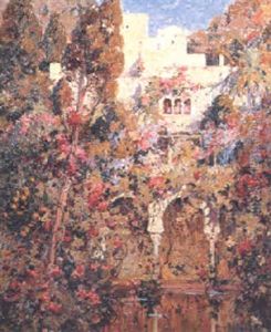 Maison Mauresque Dans Un Jardin D'alger by Eugene F. A. Deshayes