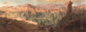 Oasis Vue Des Terrasses by Eugene F. A. Deshayes