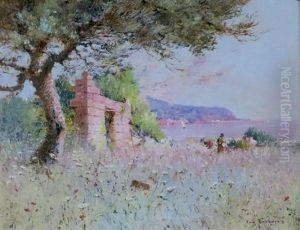 Paysage Mediterraneen by Eugene Deshayes