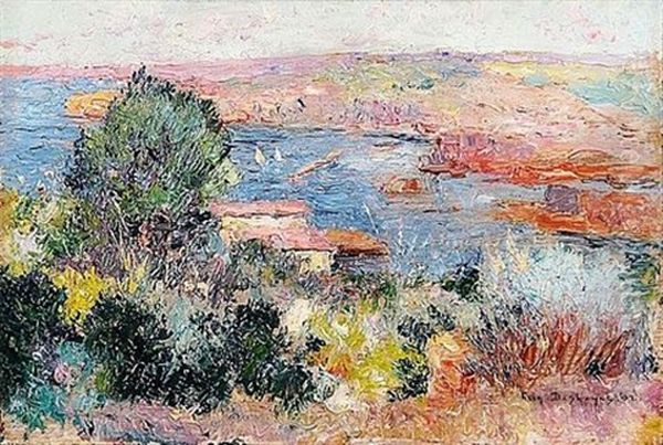 Vue Plongeante Sur Les Falaises Roses - view 1