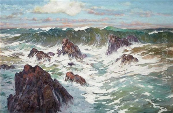 Sidi Ferruch, Vagues Sur Les Rochers - view 1