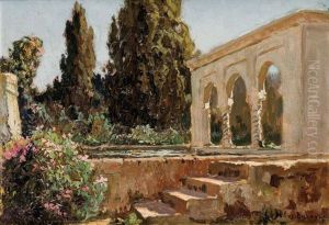 Bassin, Villa Algeroise by Eugene Deshayes