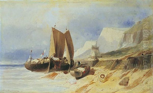 Kustenlandschaft Mit Fischerbooten - view 1