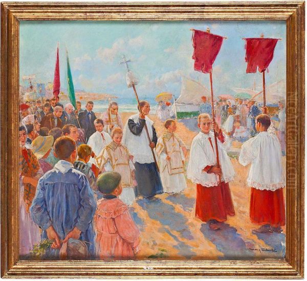Procesion En La Playa - view 1