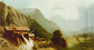 Scierie Du Niedeck (alsace) by Eugene Deshayes