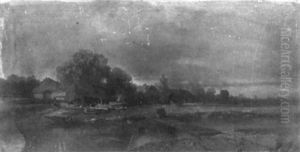 At Work, A Mill Scene by Eugene Deshayes