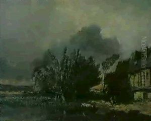 Seelandschaft Bei Aufziehendem Gewitter Seelandschaft Bei Aufziehendem Gewitter