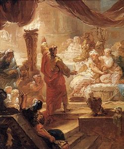The Feast Of Belshazzar by Francois Bruno Deshays de Colleville