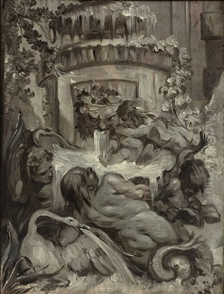 Fontaine Aux Tritons Et Putti - view 1