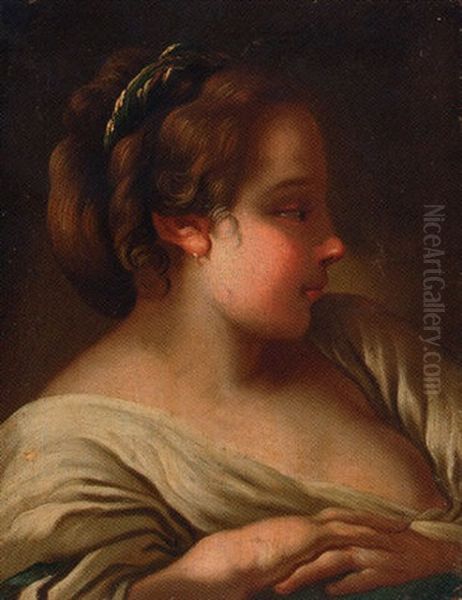 A Young Girl, In Profile - view 1