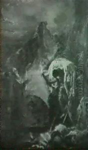 Tobie Ensevelissant Les Morts by Jean Baptiste Henri Deshays