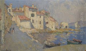 Le Vieux Port De Saint-tropez by Louis Marie Desire-Lucas