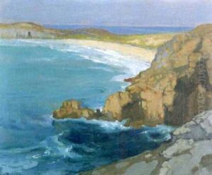 Plage Et Falaise Rocheuse