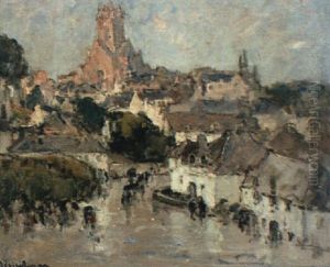 Bourg Breton Sous La Pluie - Quimperl, Bourg Breton Sous La Pluie - Quimperl,