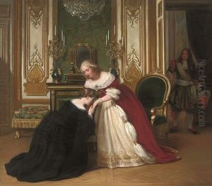 A Royal Meeting by Louise-Adelaide Desnos