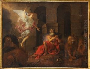Saint Daniel Recevant La Parole De L'ange Gabriel Dans La Fosse Aux Lions