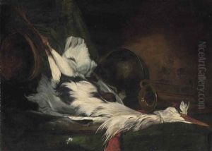 A Heron, A Copper Pan And A Bugle