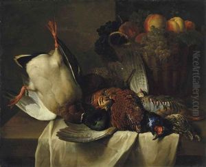 Nature Morte Au Colvert Et Aux Faisans by Alexandre-Francois Desportes