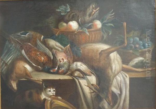 Nature Morte Au Gibier Avec Un Chat - view 1